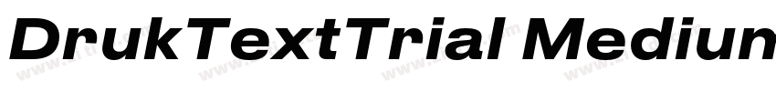 DrukTextTrial Medium字体转换